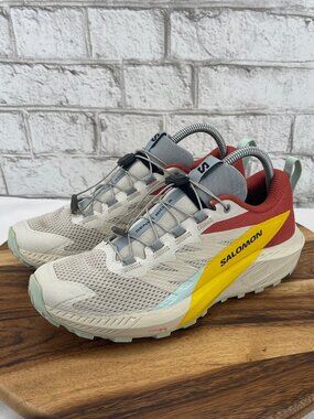 Salomon Sense Ride 5 Womens 8.5 Rainy Day Freesia Trail Running Shoes